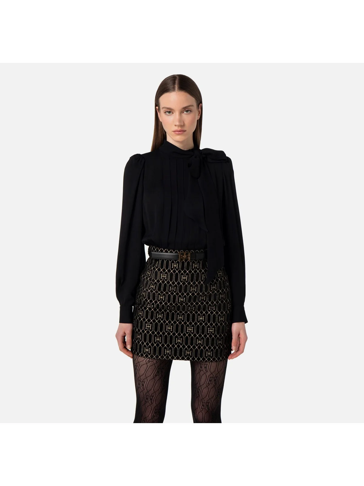 ELISABETTA FRANCHI Abito Donna  AB47537E2 185 Nero - Image 3