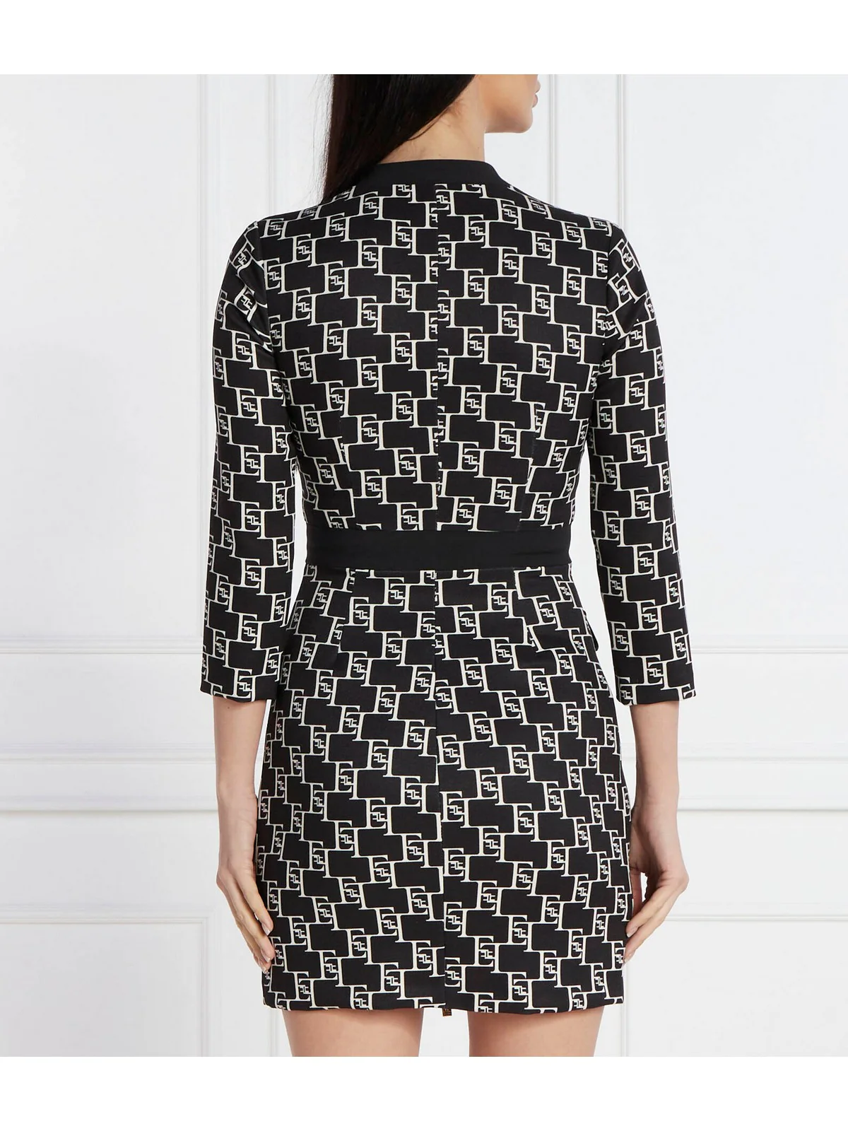 ELISABETTA FRANCHI Abito Donna AB53341E2 685 Nero - Image 3