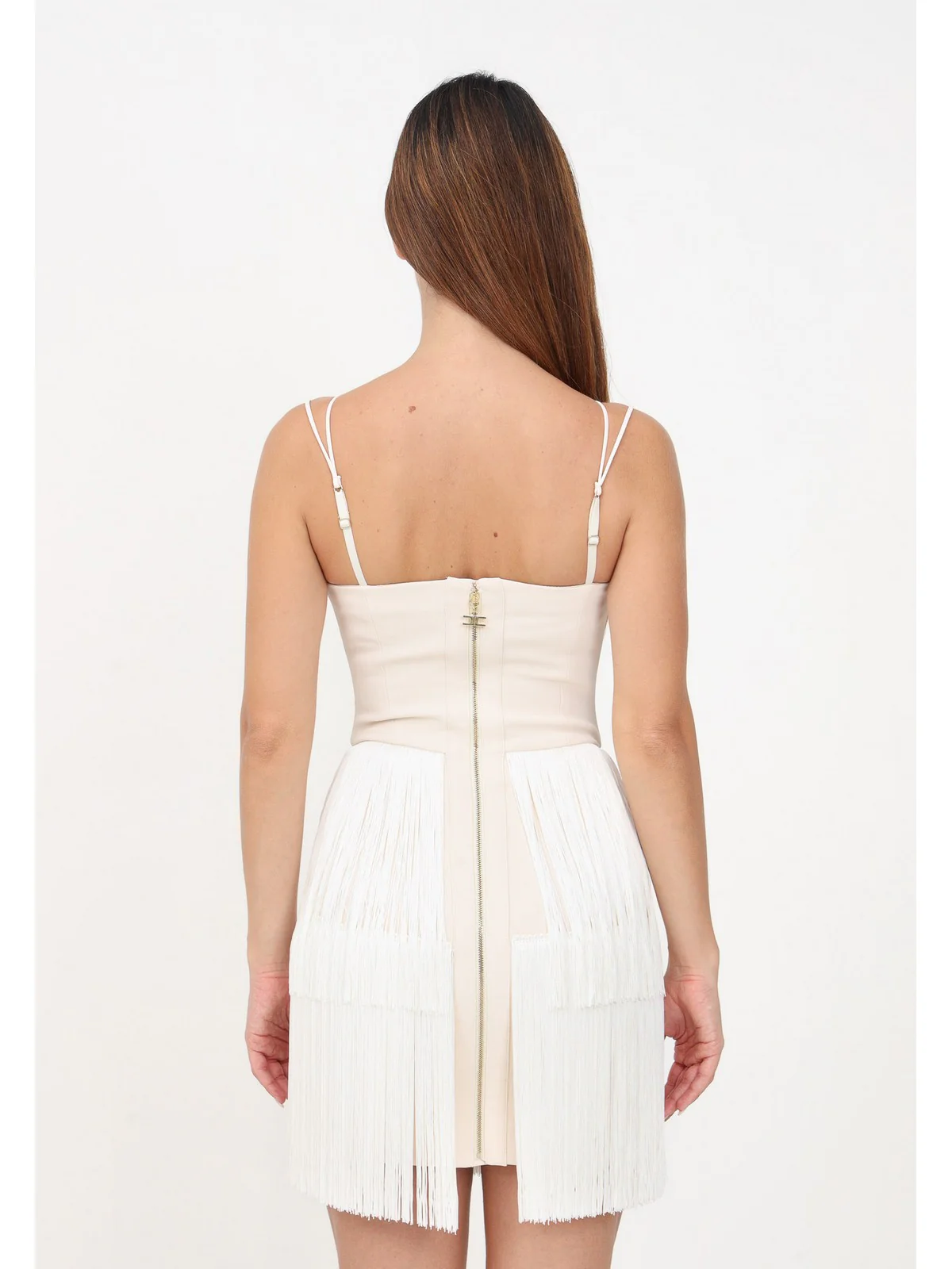 ELISABETTA FRANCHI Abito Donna  AB53737E2 193 Bianco - Image 3