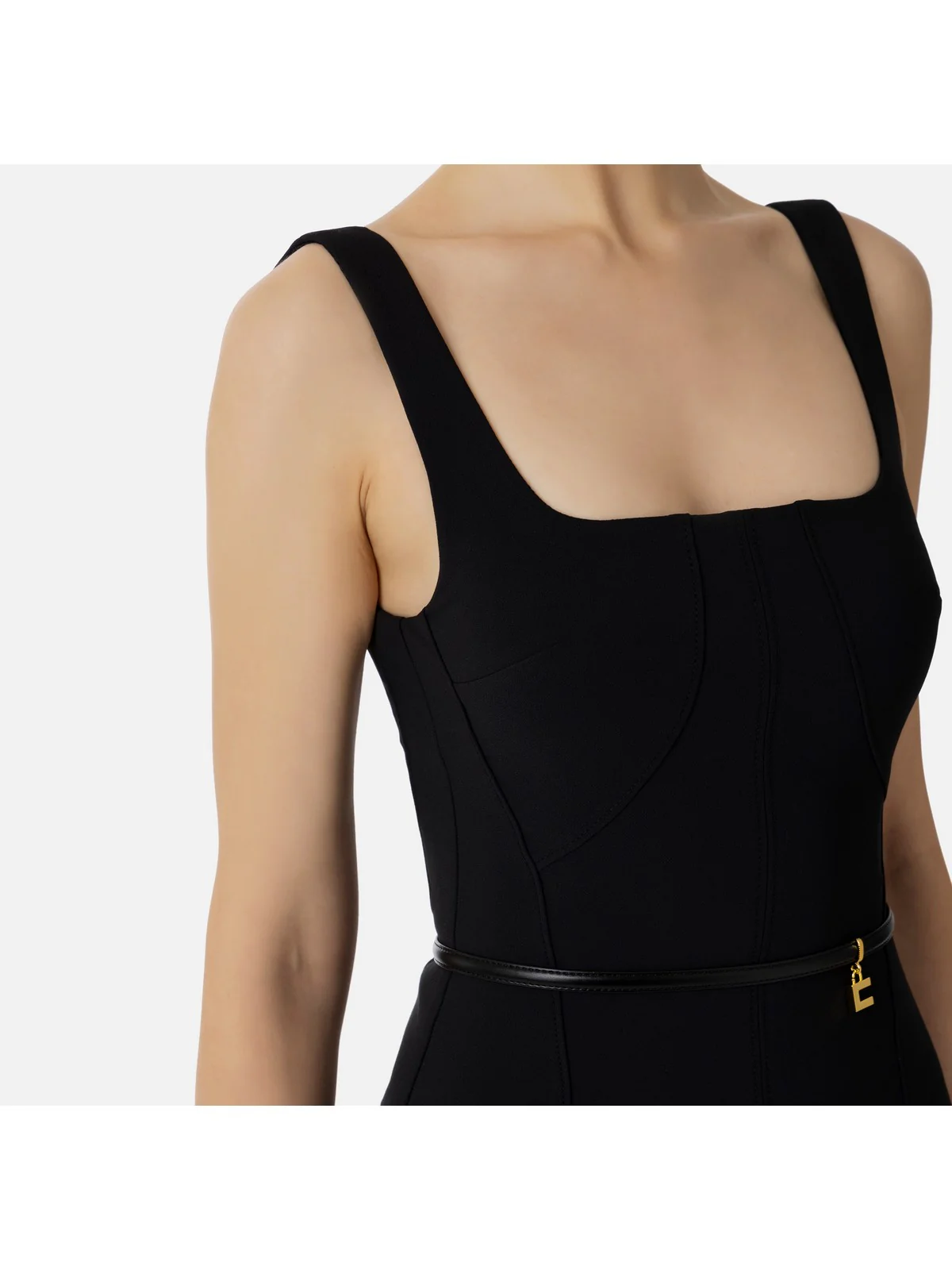 ELISABETTA FRANCHI Abito Donna  AB53841E2 110 Nero - Image 3