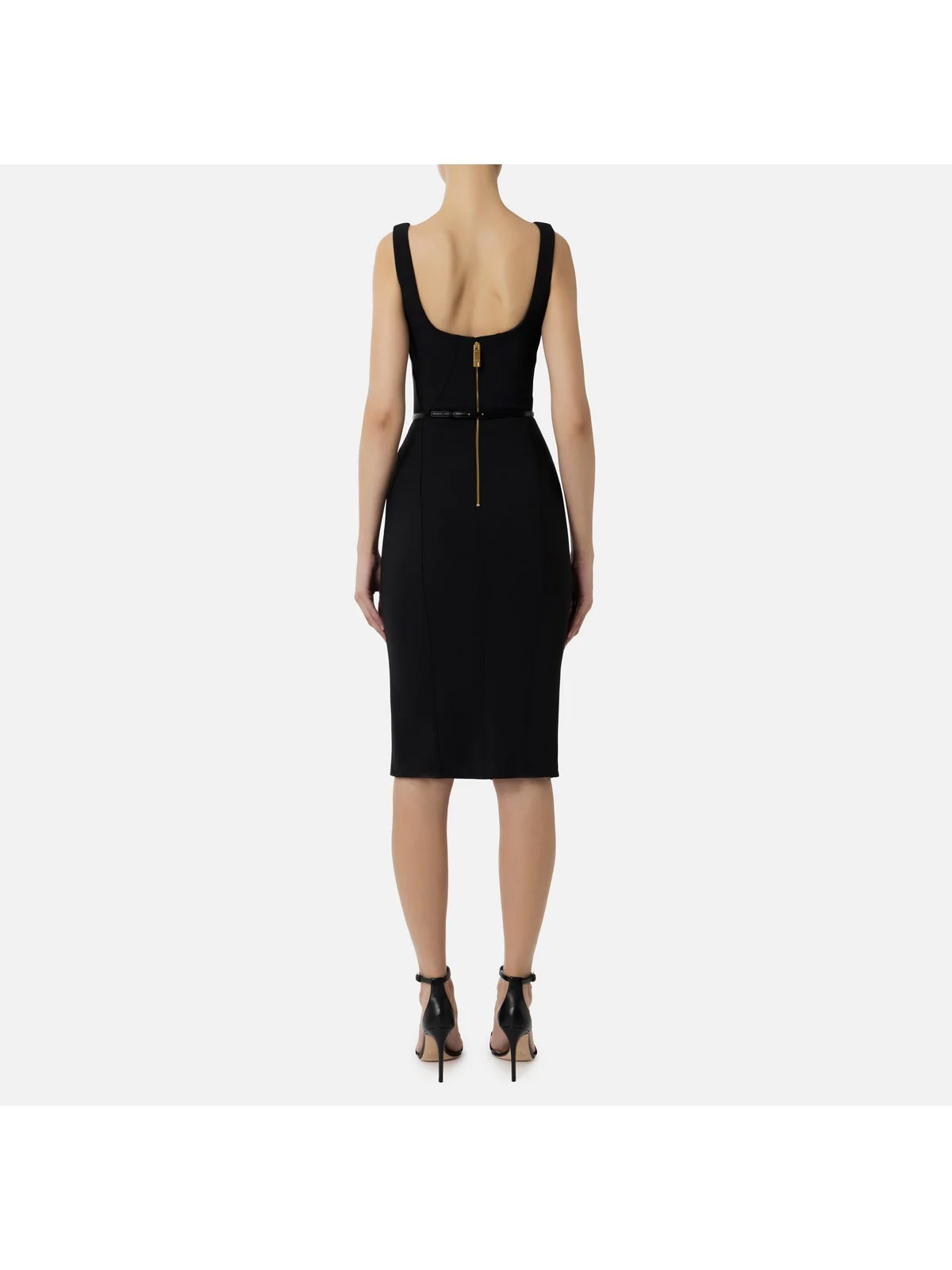 ELISABETTA FRANCHI Abito Donna  AB53841E2 110 Nero - Image 4