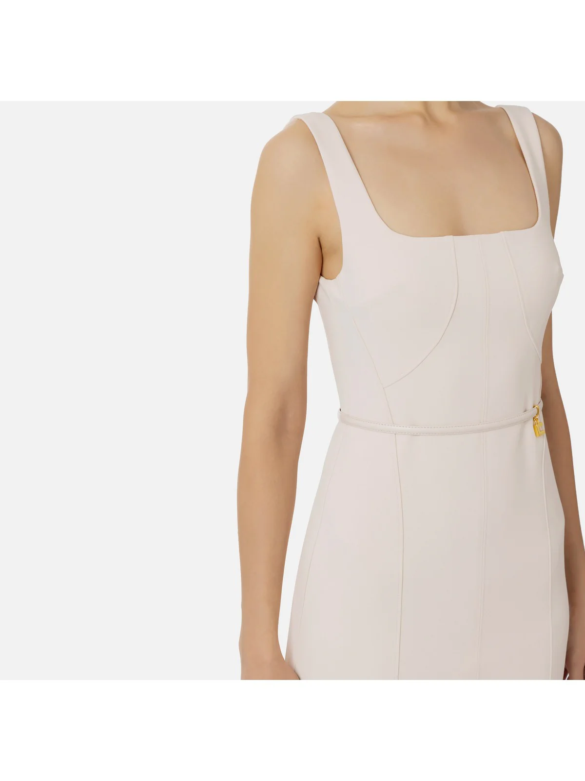 ELISABETTA FRANCHI Abito Donna  AB53841E2 193 Avorio - Image 3