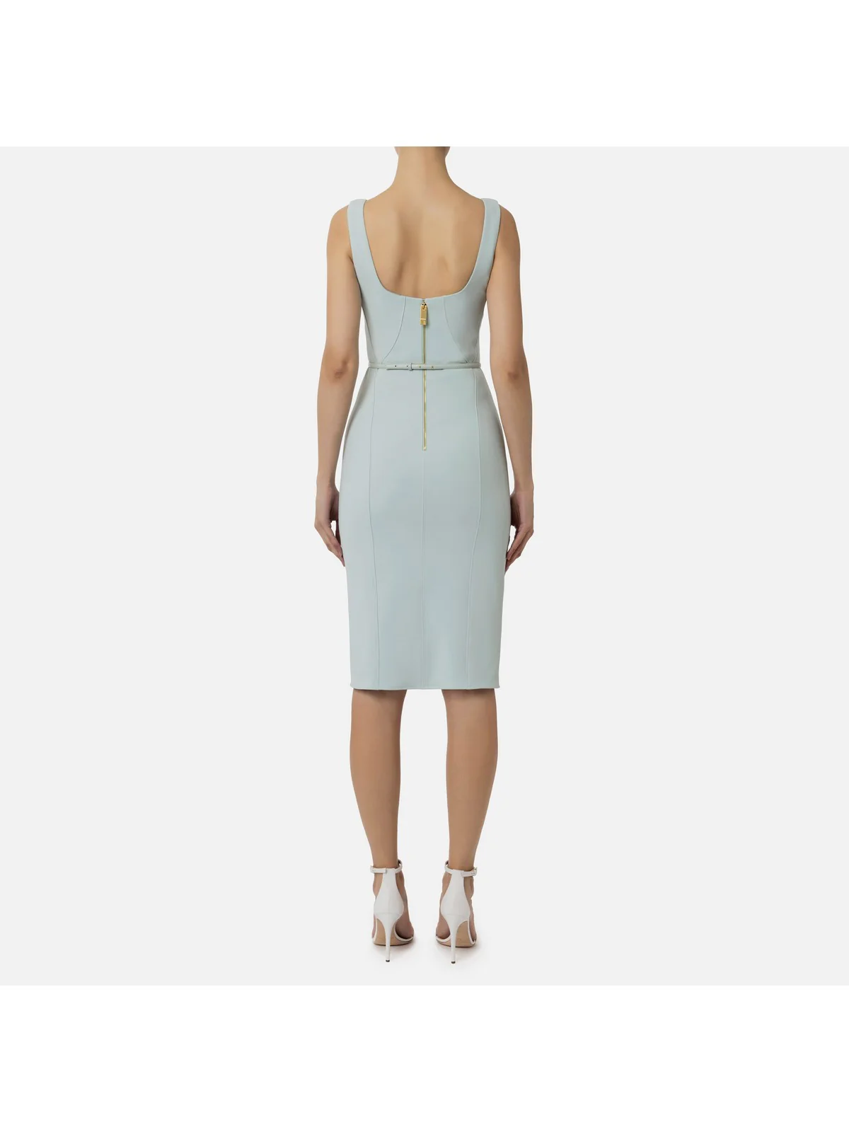 ELISABETTA FRANCHI Abito Donna  AB53841E2 BV9 Verde - Image 4