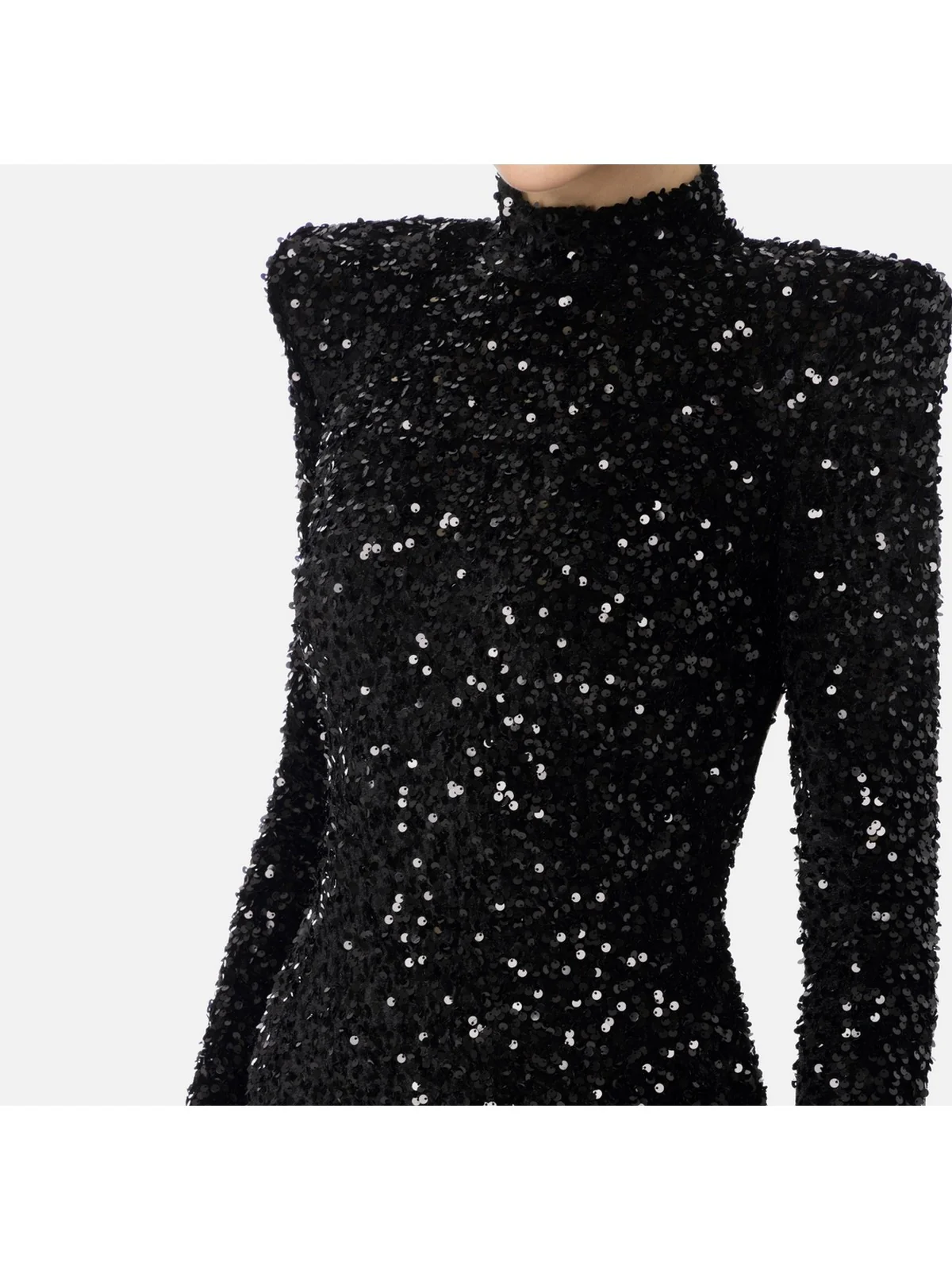 ELISABETTA FRANCHI Abito Donna AB55842E2 110 Nero - Image 3