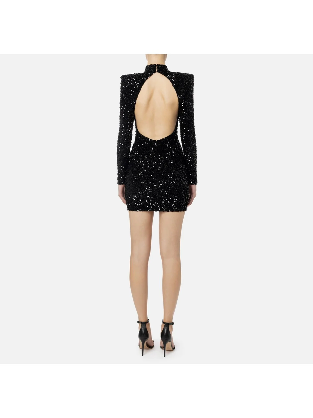 ELISABETTA FRANCHI Abito Donna AB55842E2 110 Nero - Image 4