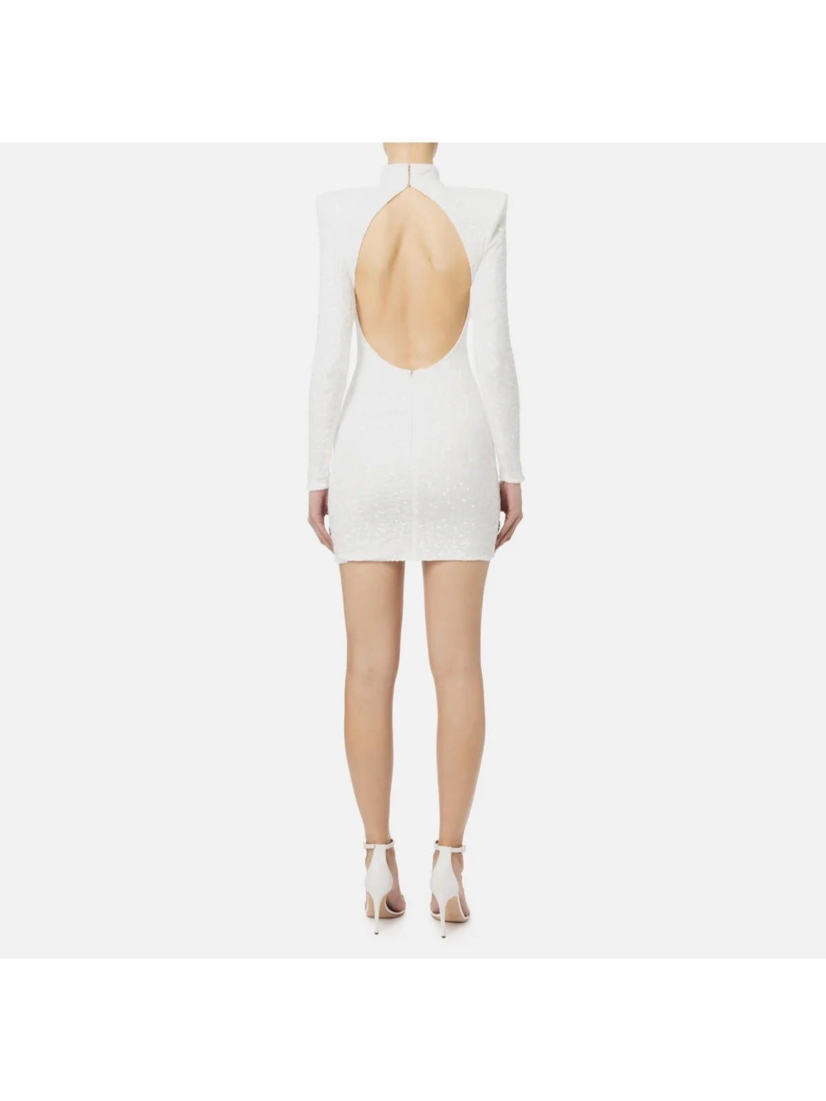 ELISABETTA FRANCHI Abito Donna  AB55842E2 360 Avorio - Image 4