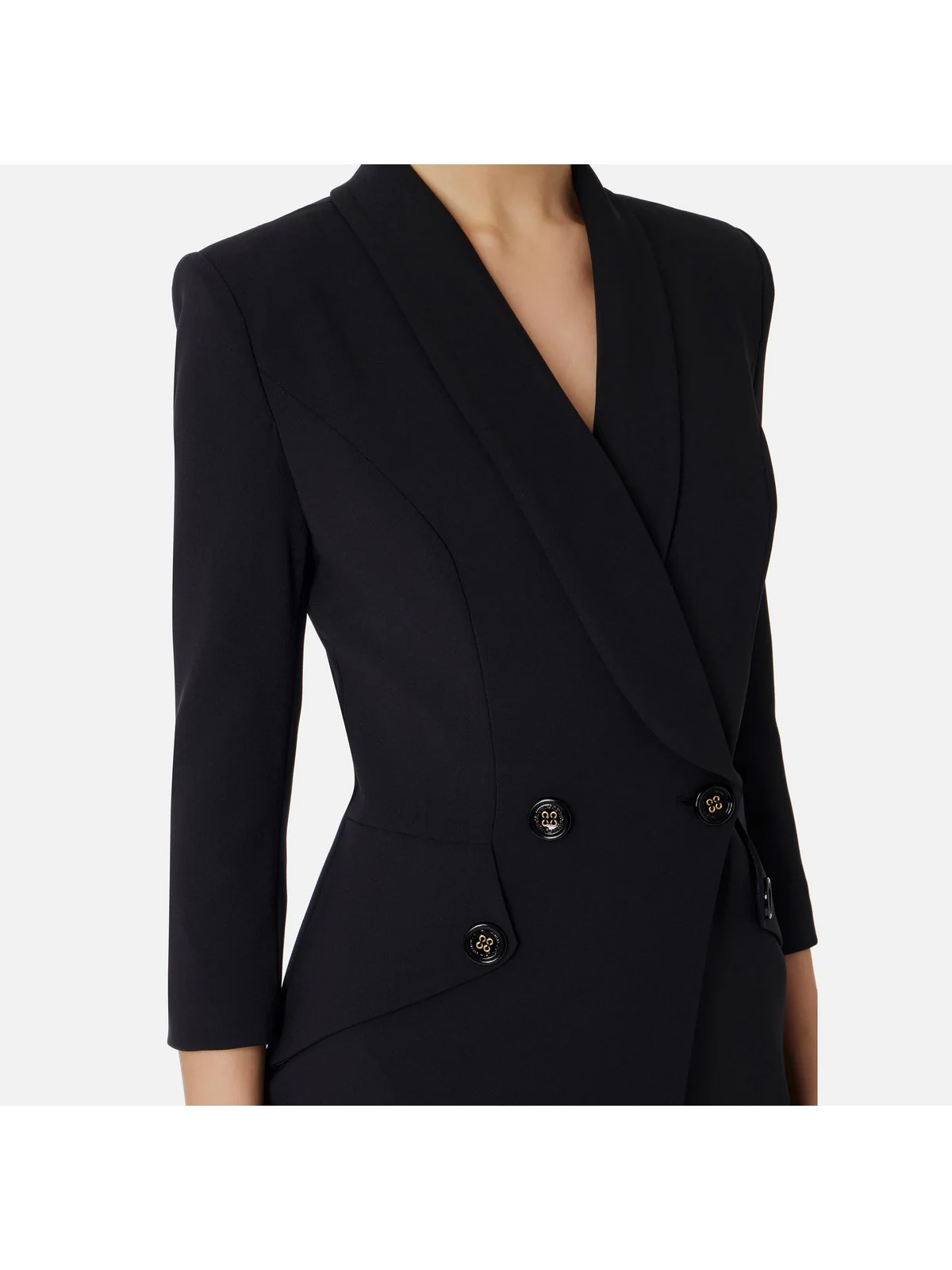 ELISABETTA FRANCHI Abito Donna  AB56241E2 110 Nero - Image 3