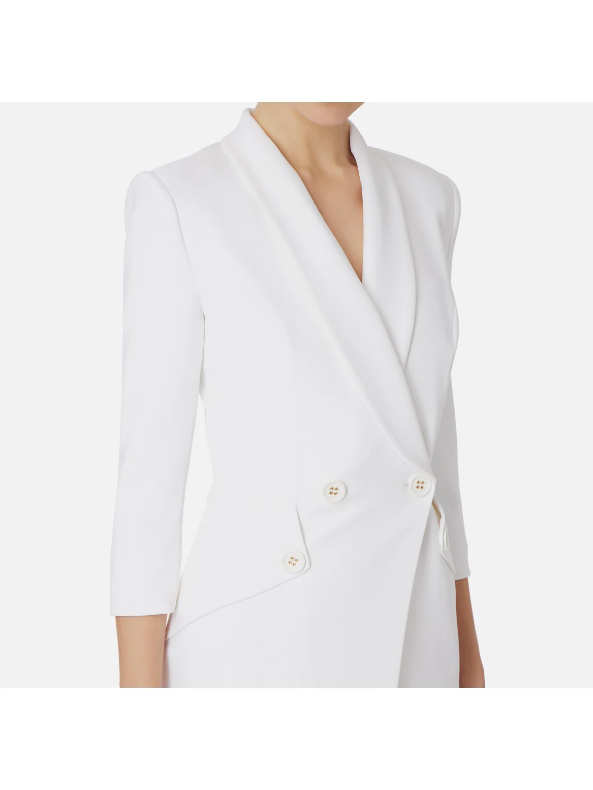 ELISABETTA FRANCHI Abito Donna  AB56241E2 360 Avorio - Image 3