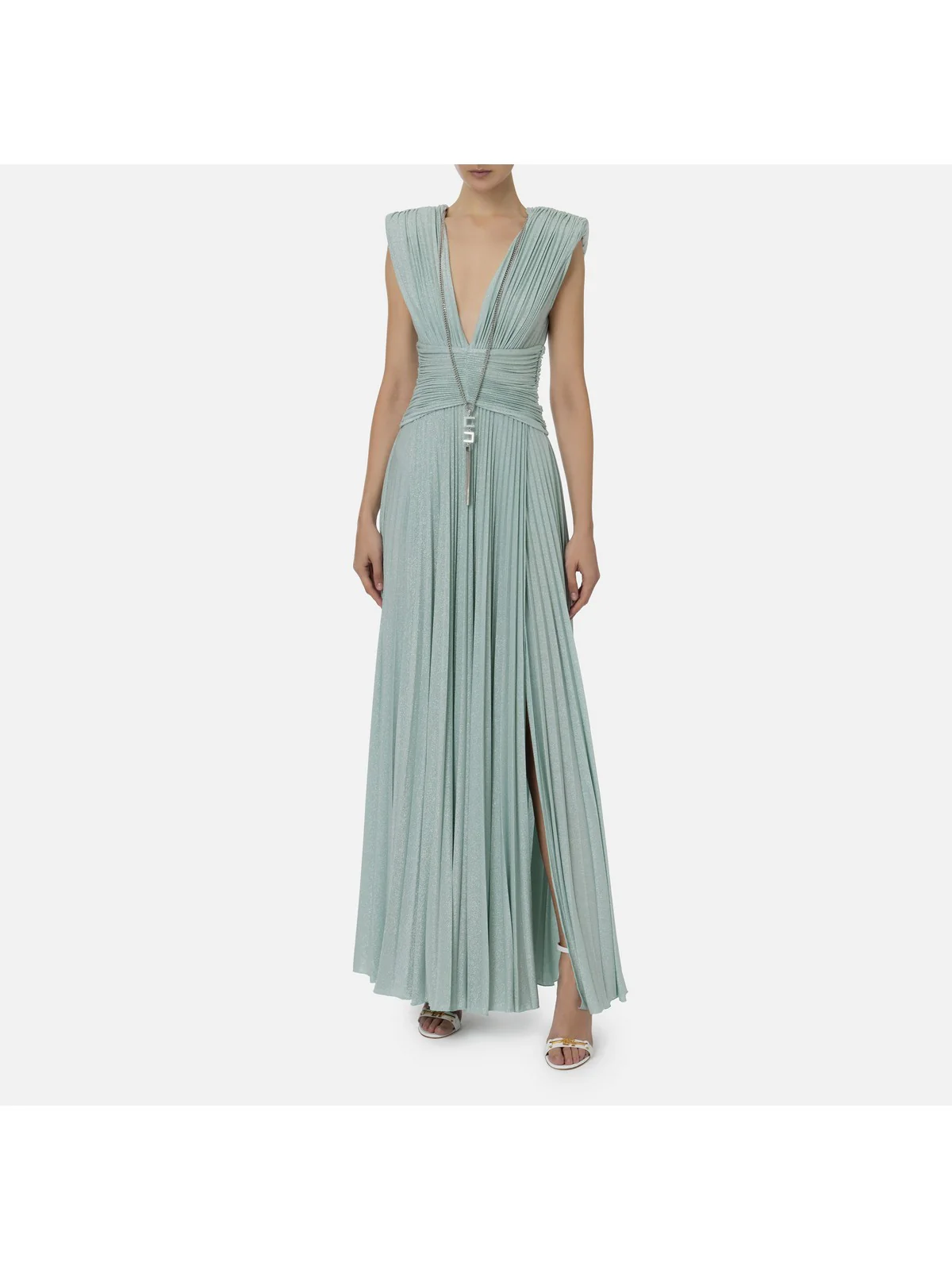 ELISABETTA FRANCHI Abito Donna  AB56341E2 BV9 Verde - Image 2