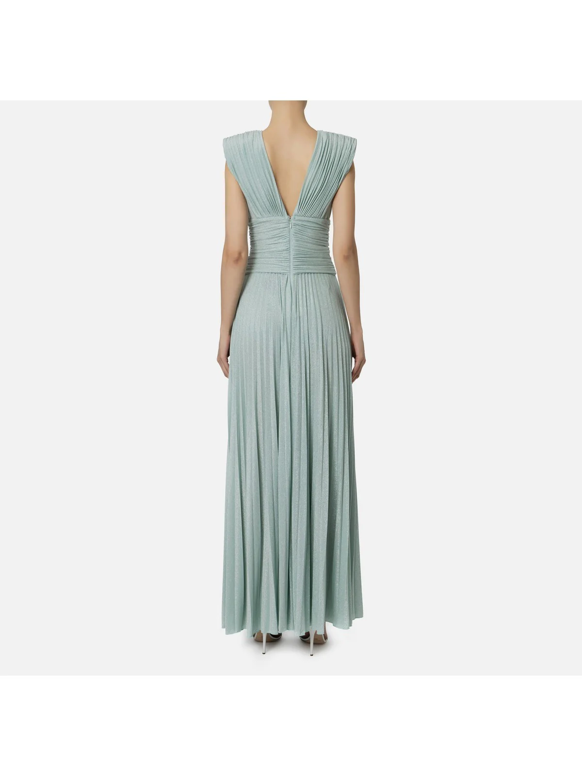 ELISABETTA FRANCHI Abito Donna  AB56341E2 BV9 Verde - Image 3