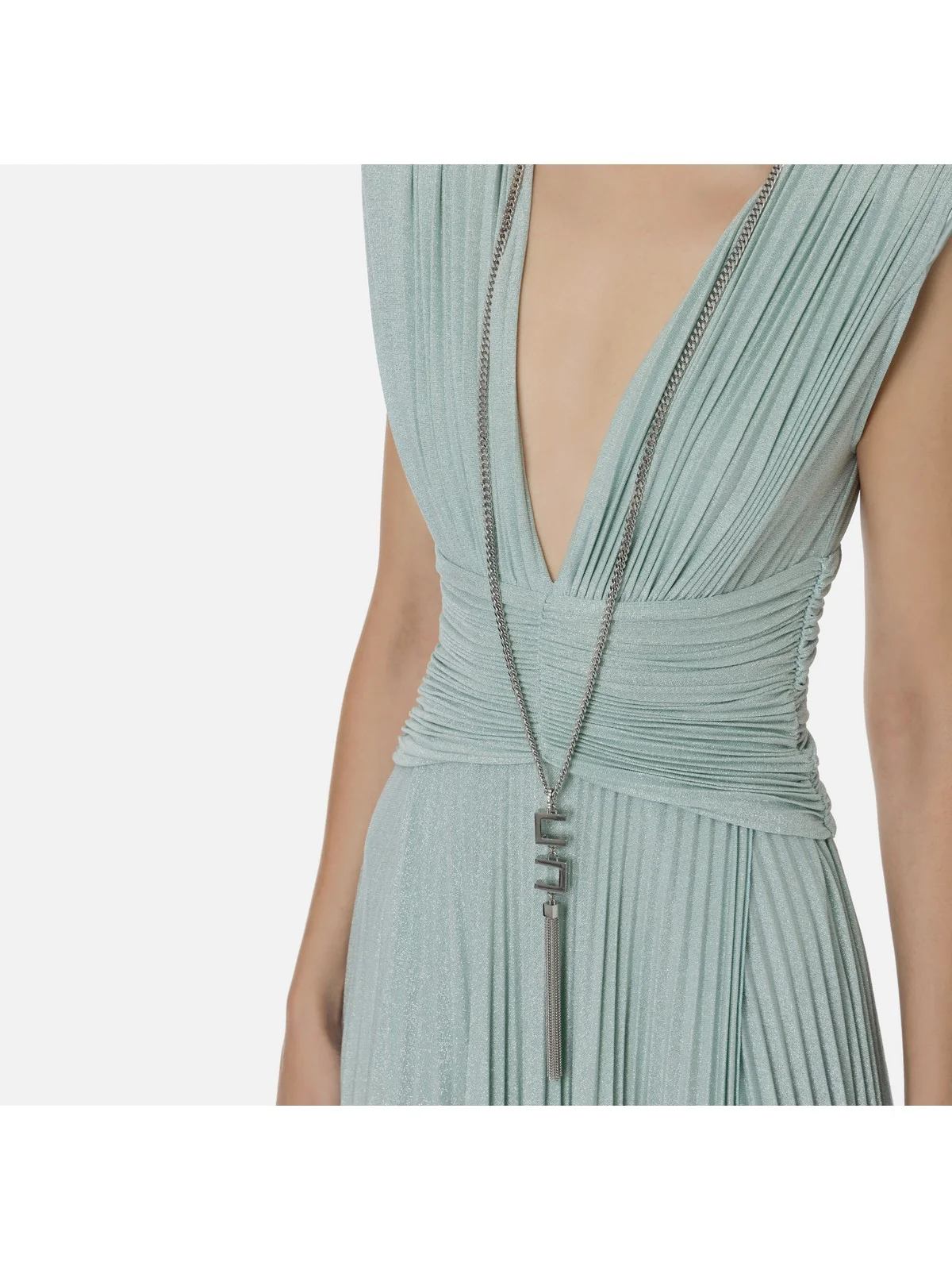 ELISABETTA FRANCHI Abito Donna  AB56341E2 BV9 Verde - Image 4