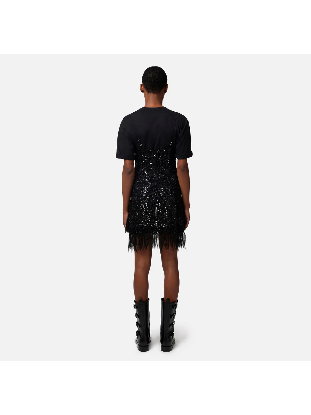 ELISABETTA FRANCHI Abito Donna AB62442E2 110 Nero - Image 5