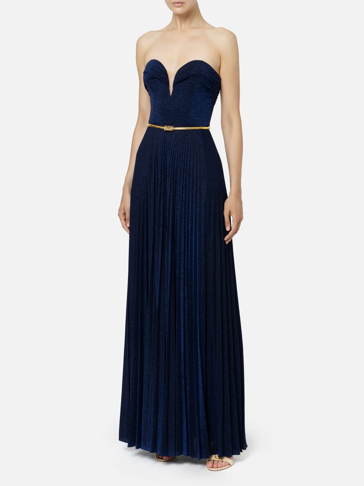 ELISABETTA FRANCHI Abito Donna  AB62847E2 B75 Blu - Image 2