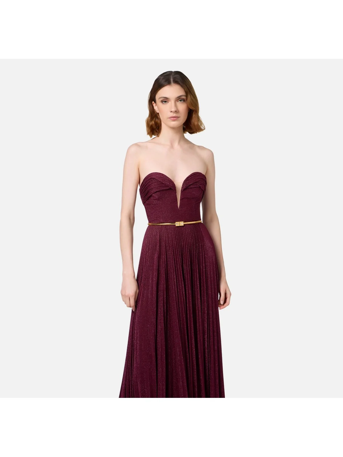 ELISABETTA FRANCHI Abito Donna  AB62847E2 CG3 Rosso - Image 3