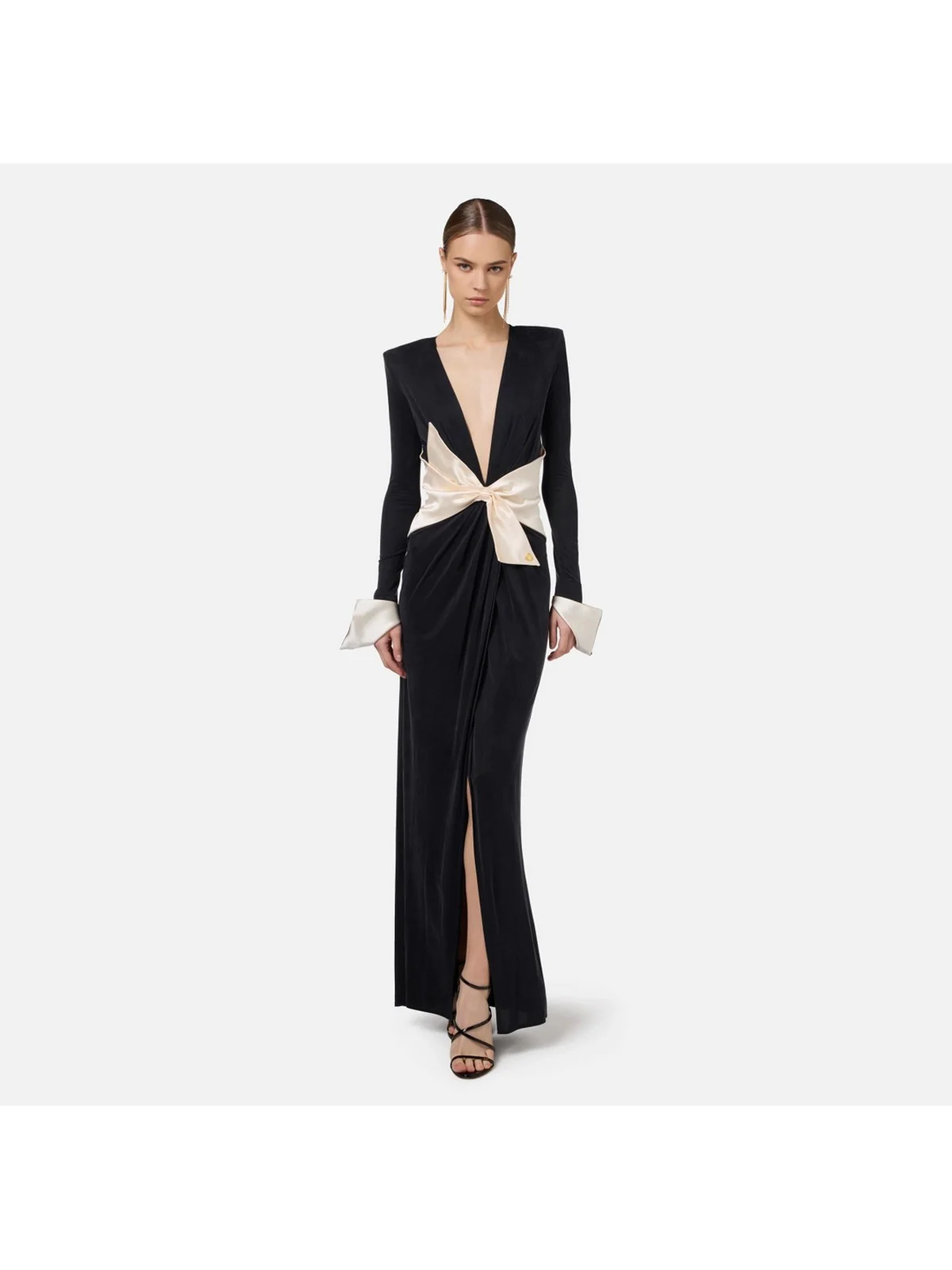 ELISABETTA FRANCHI Abito Donna  AB64446E2 685 Nero - Image 2