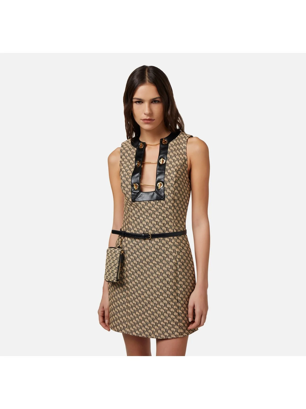 ELISABETTA FRANCHI Abito Donna  AB64642E2 BD9 Beige - Image 3