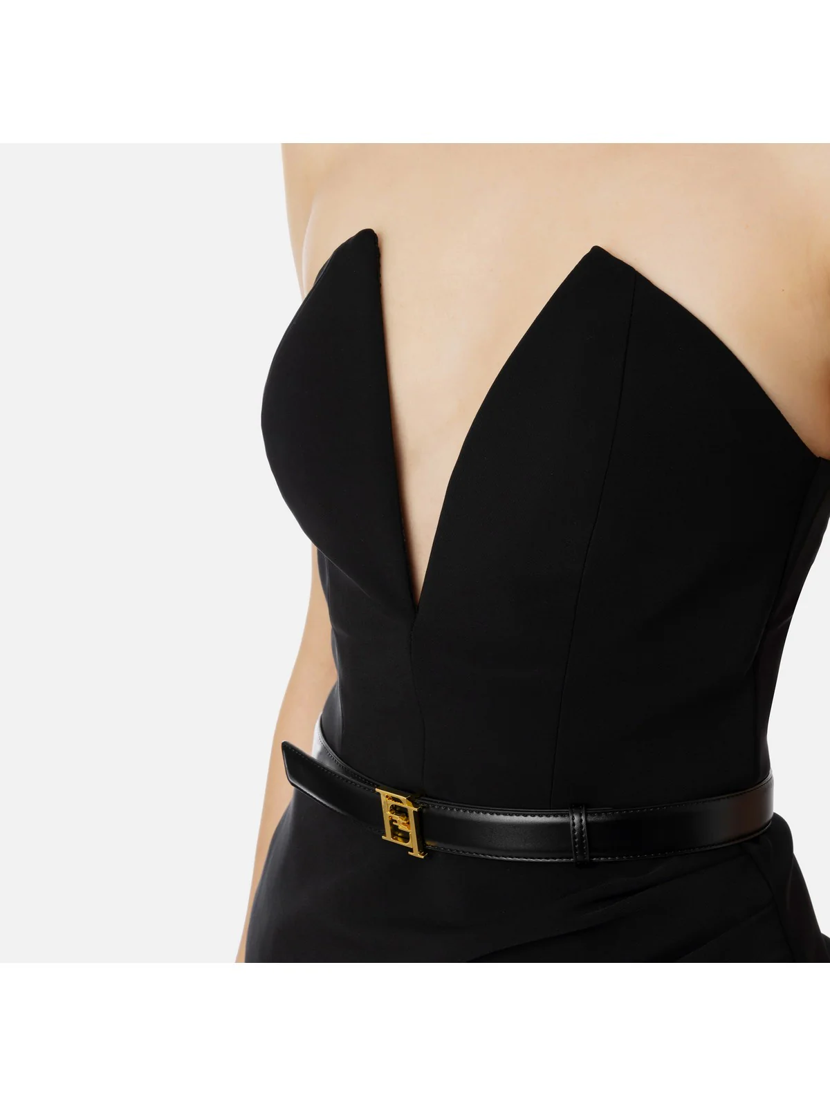 ELISABETTA FRANCHI Abito Donna AB64842E2 110 Nero - Image 3