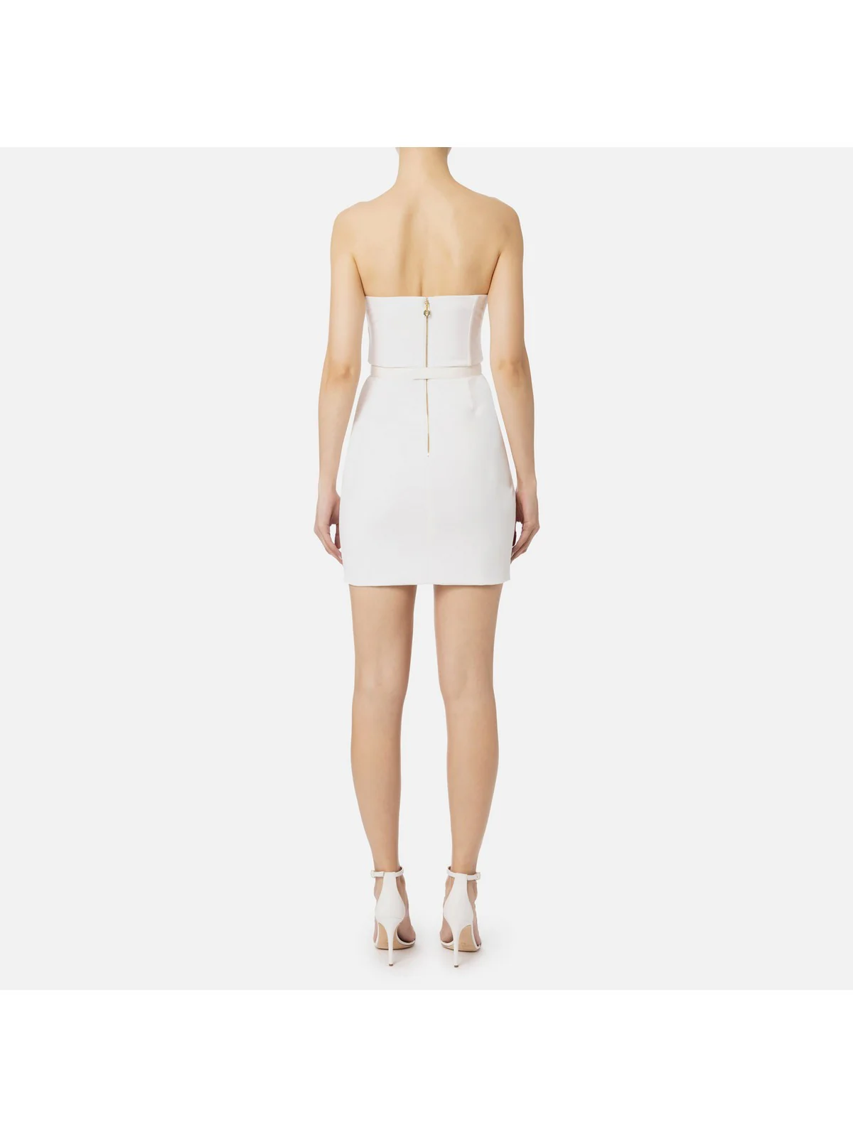 ELISABETTA FRANCHI Abito Donna  AB64842E2 360 Avorio - Image 4