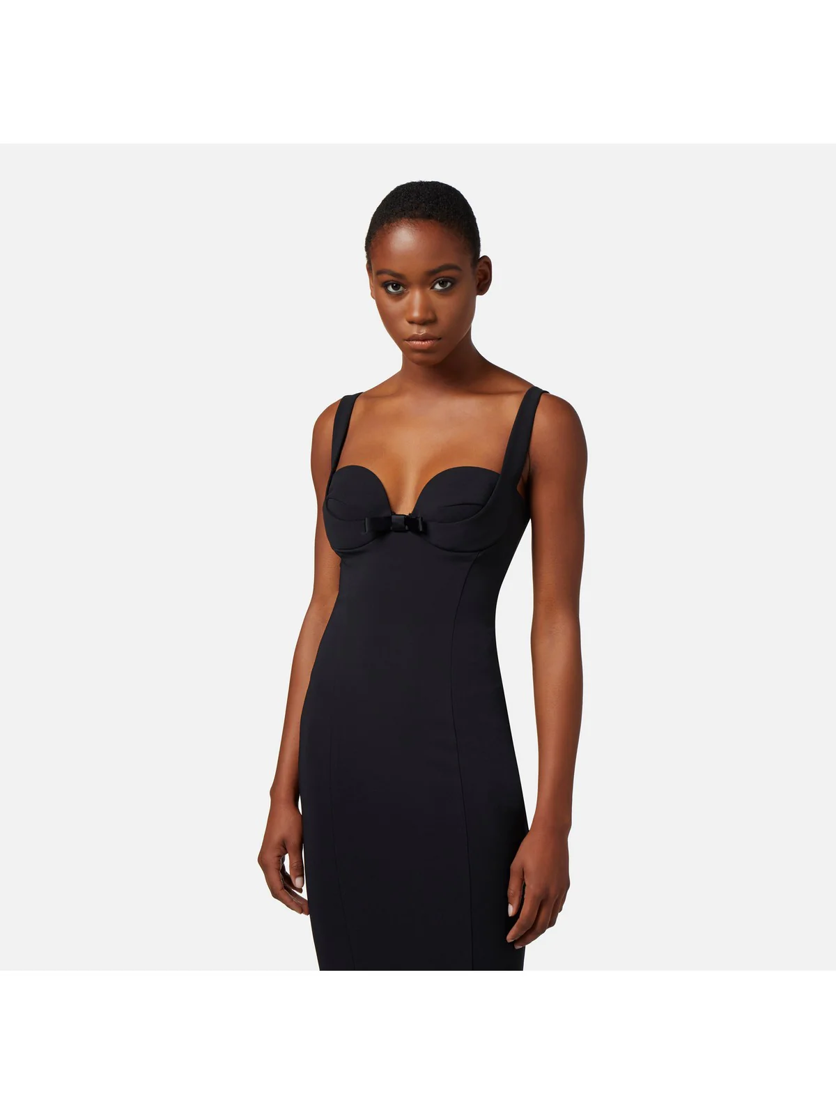 ELISABETTA FRANCHI Abito Donna AB65542E2 110 Nero - Image 3