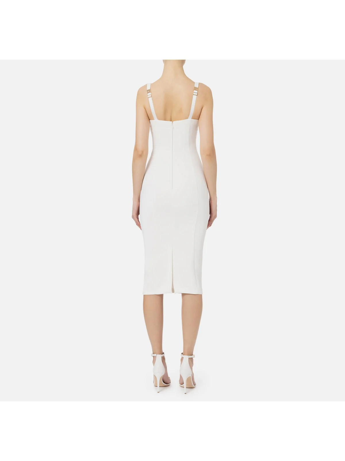 ELISABETTA FRANCHI Abito Donna  AB65542E2 360 Avorio - Image 4