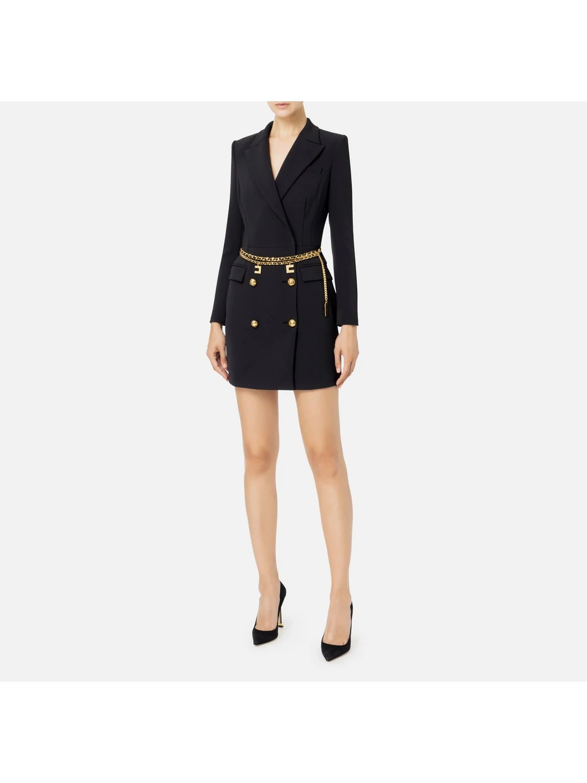 ELISABETTA FRANCHI Abito Donna  AB65746E2 110 Nero - Image 3