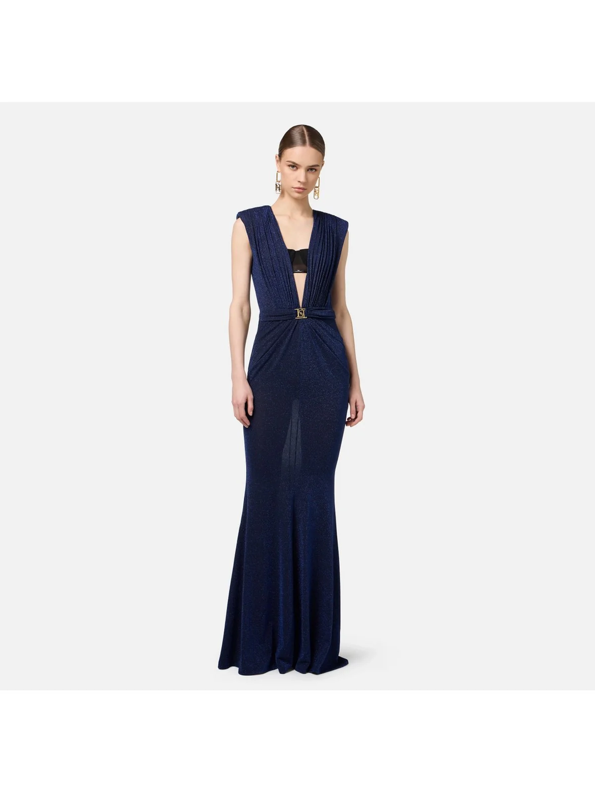 ELISABETTA FRANCHI Abito Donna  AB68547E2 CM5 Blu - Image 2