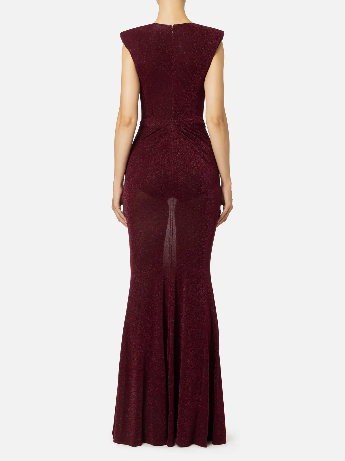 ELISABETTA FRANCHI Abito Donna  AB68547E2 CM7 Rosso - Image 4