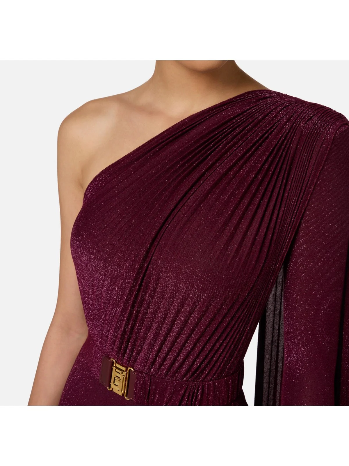 ELISABETTA FRANCHI Abito Donna  AB68646E2 CG3 Rosso - Image 4