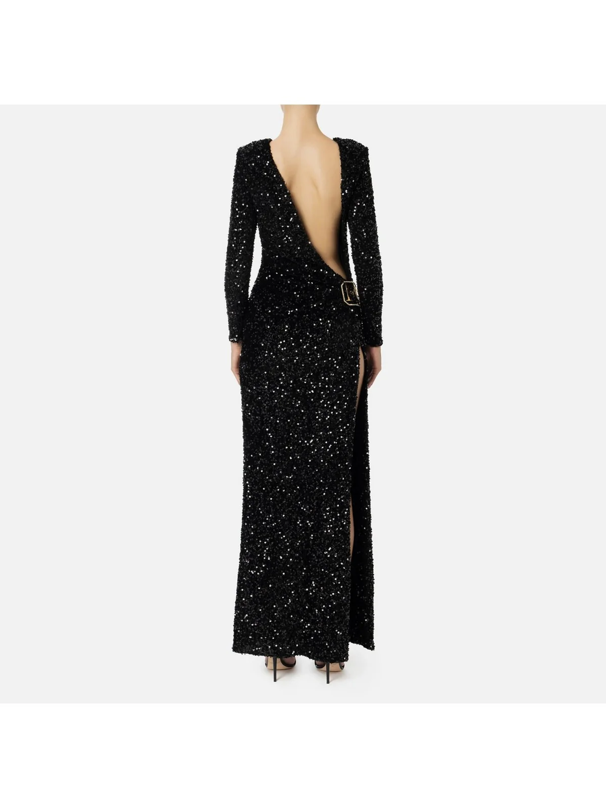 ELISABETTA FRANCHI Abito Donna  AB69447E2 110 Nero - Image 3