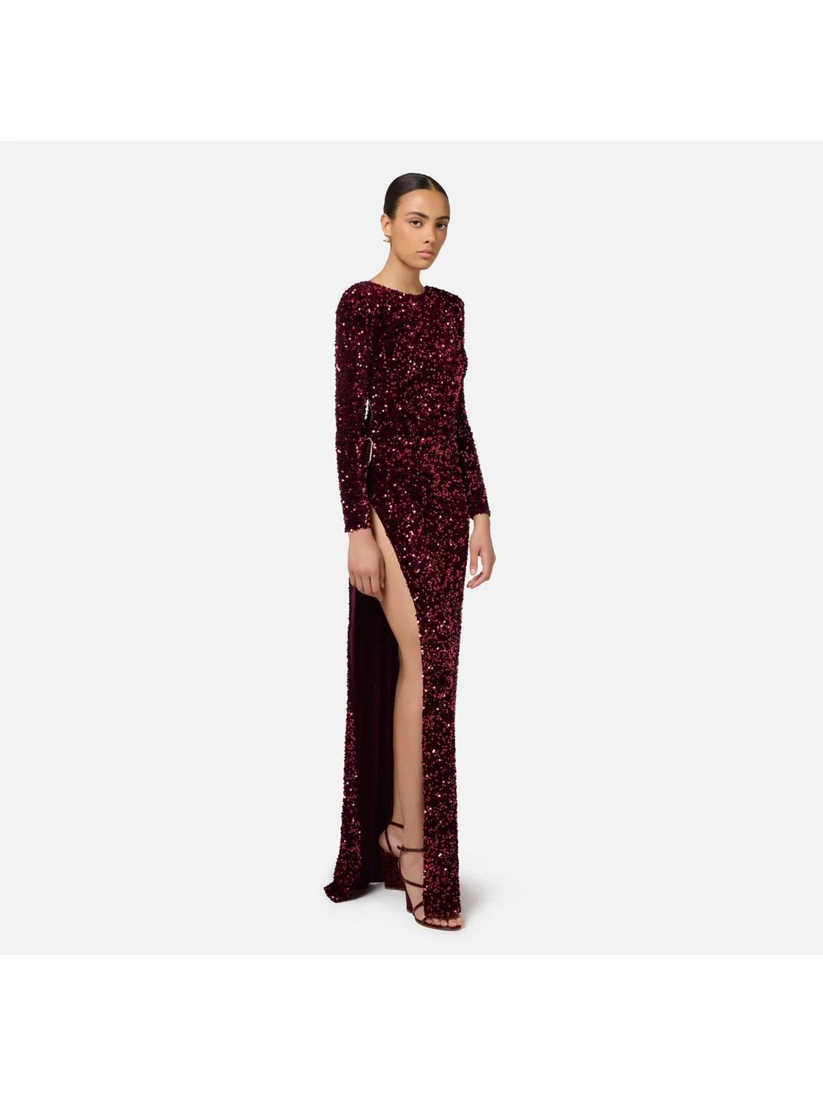 ELISABETTA FRANCHI Abito Donna  AB69447E2 CG3 Rosso - Image 3