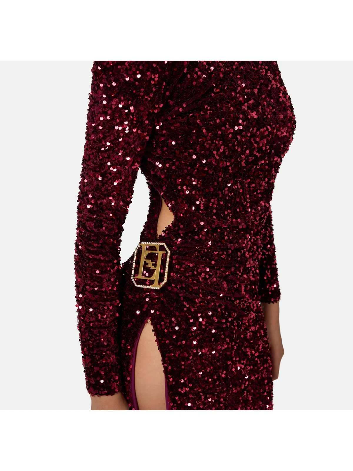 ELISABETTA FRANCHI Abito Donna  AB69447E2 CG3 Rosso - Image 5