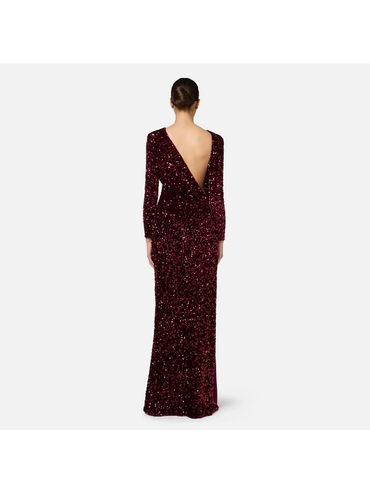 ELISABETTA FRANCHI Abito Donna  AB69447E2 CG3 Rosso - Image 6