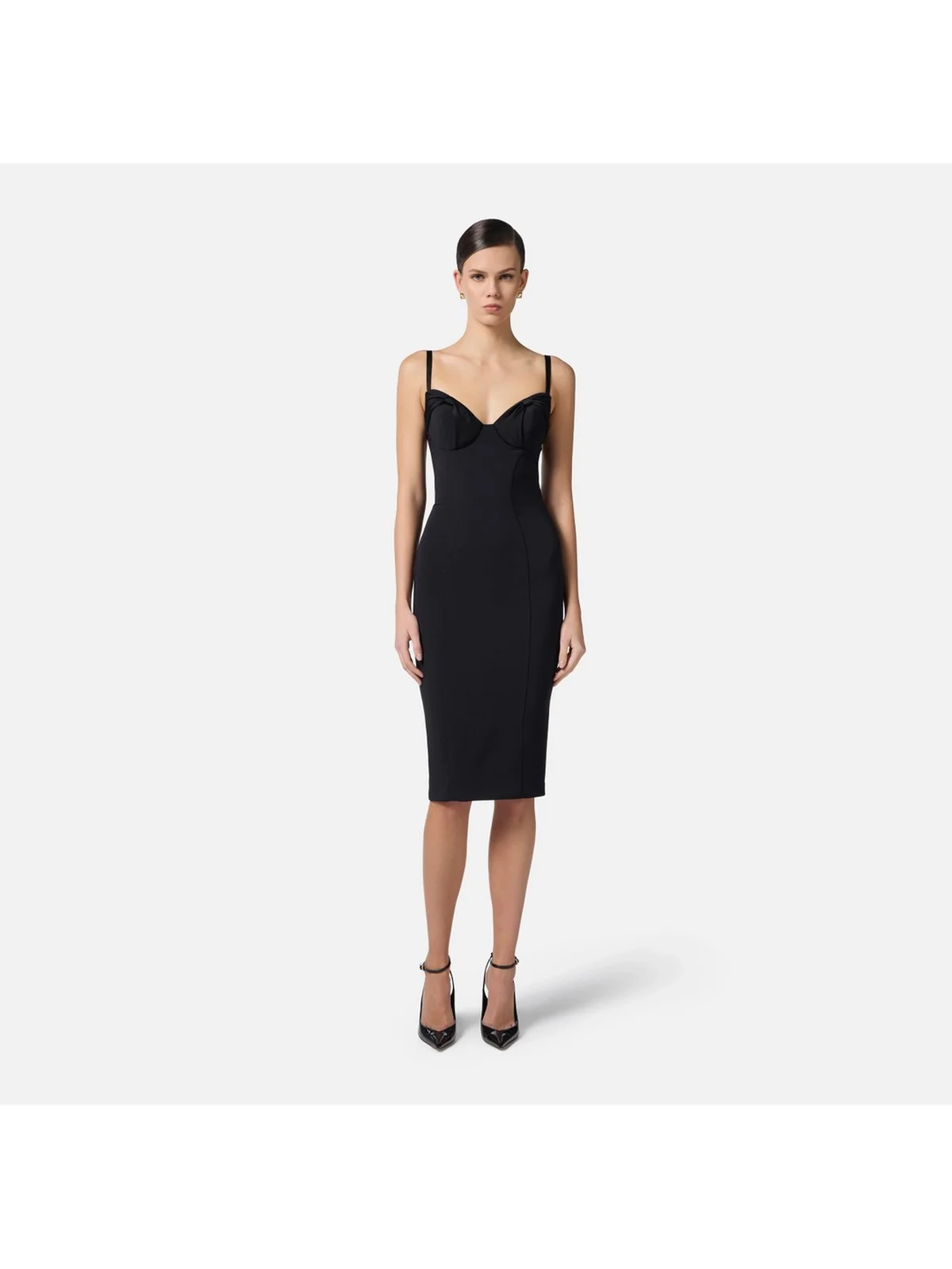 ELISABETTA FRANCHI Abito Donna  AB70251E2-110 Nero - Image 2