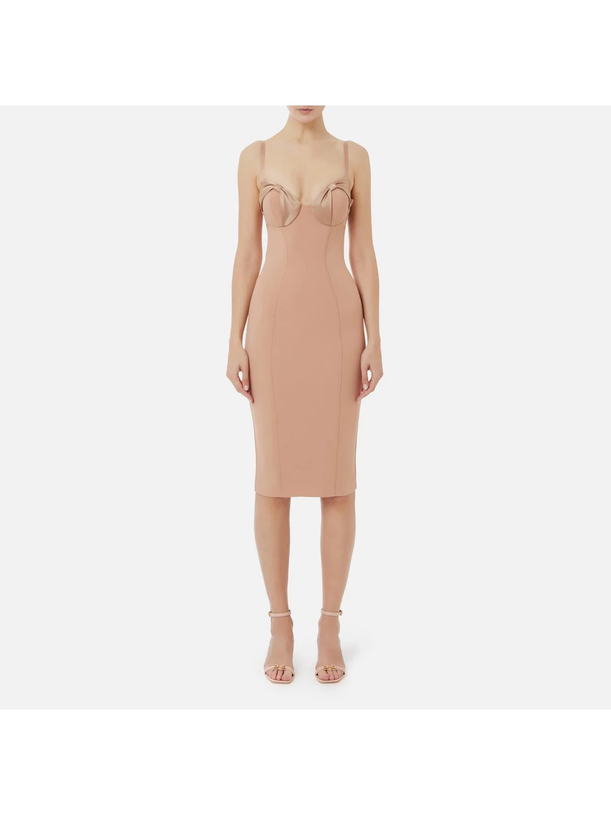 ELISABETTA FRANCHI Abito Donna  AB70251E2-283 Beige - Image 2