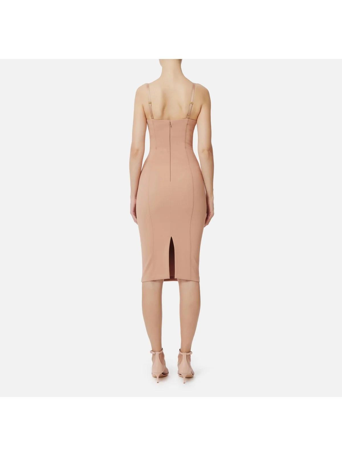 ELISABETTA FRANCHI Abito Donna  AB70251E2-283 Beige - Image 4