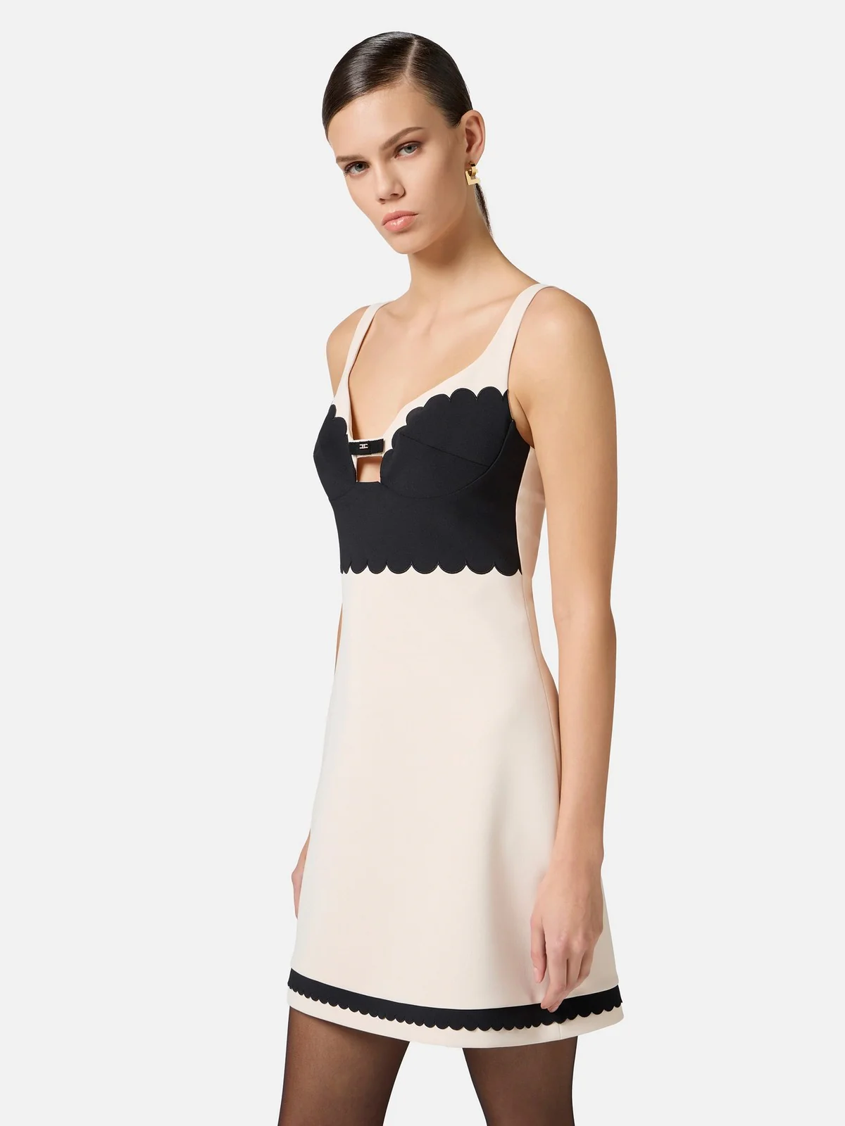 ELISABETTA FRANCHI Abito Donna AB70352E2-E84 Beige - Image 3