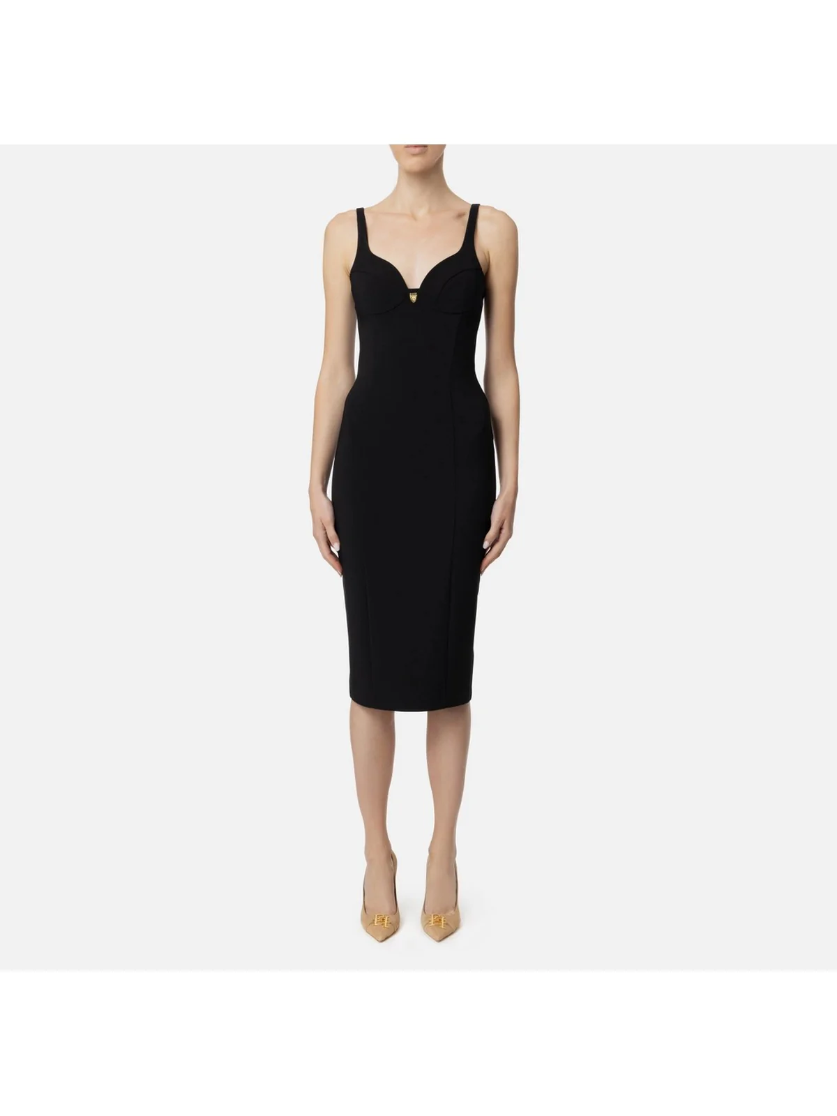 ELISABETTA FRANCHI Abito Donna  AB71146E2 110 Nero - Image 3