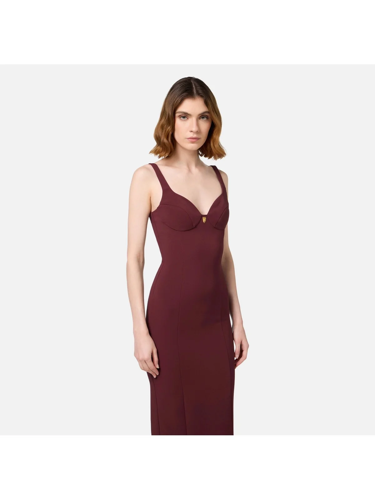 ELISABETTA FRANCHI Abito Donna  AB71146E2 CG3 Rosso - Image 3