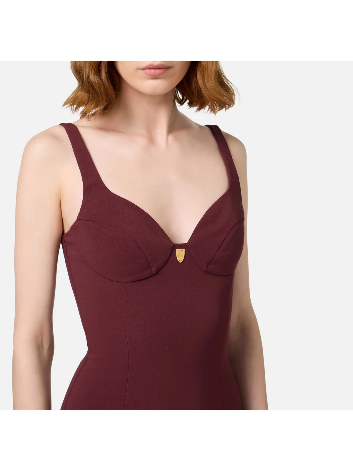 ELISABETTA FRANCHI Abito Donna  AB71146E2 CG3 Rosso - Image 4