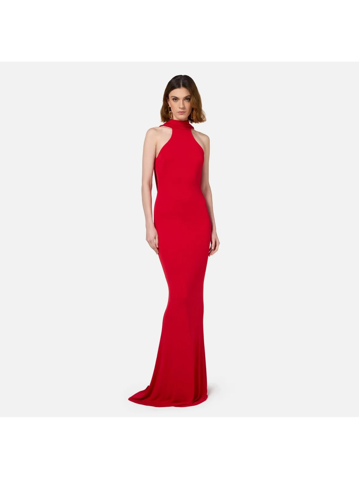 ELISABETTA FRANCHI Abito Donna  AB71647E2 CG5 Rosso - Image 2