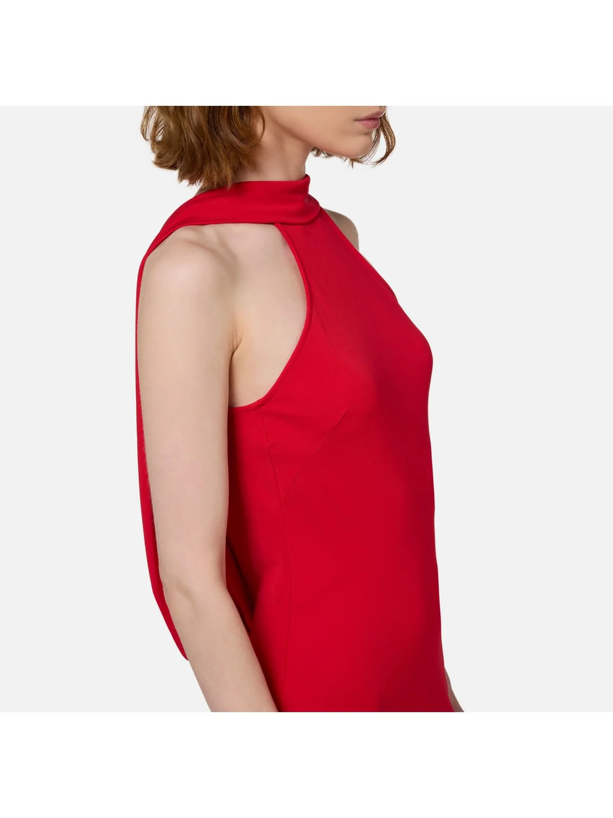 ELISABETTA FRANCHI Abito Donna  AB71647E2 CG5 Rosso - Image 4