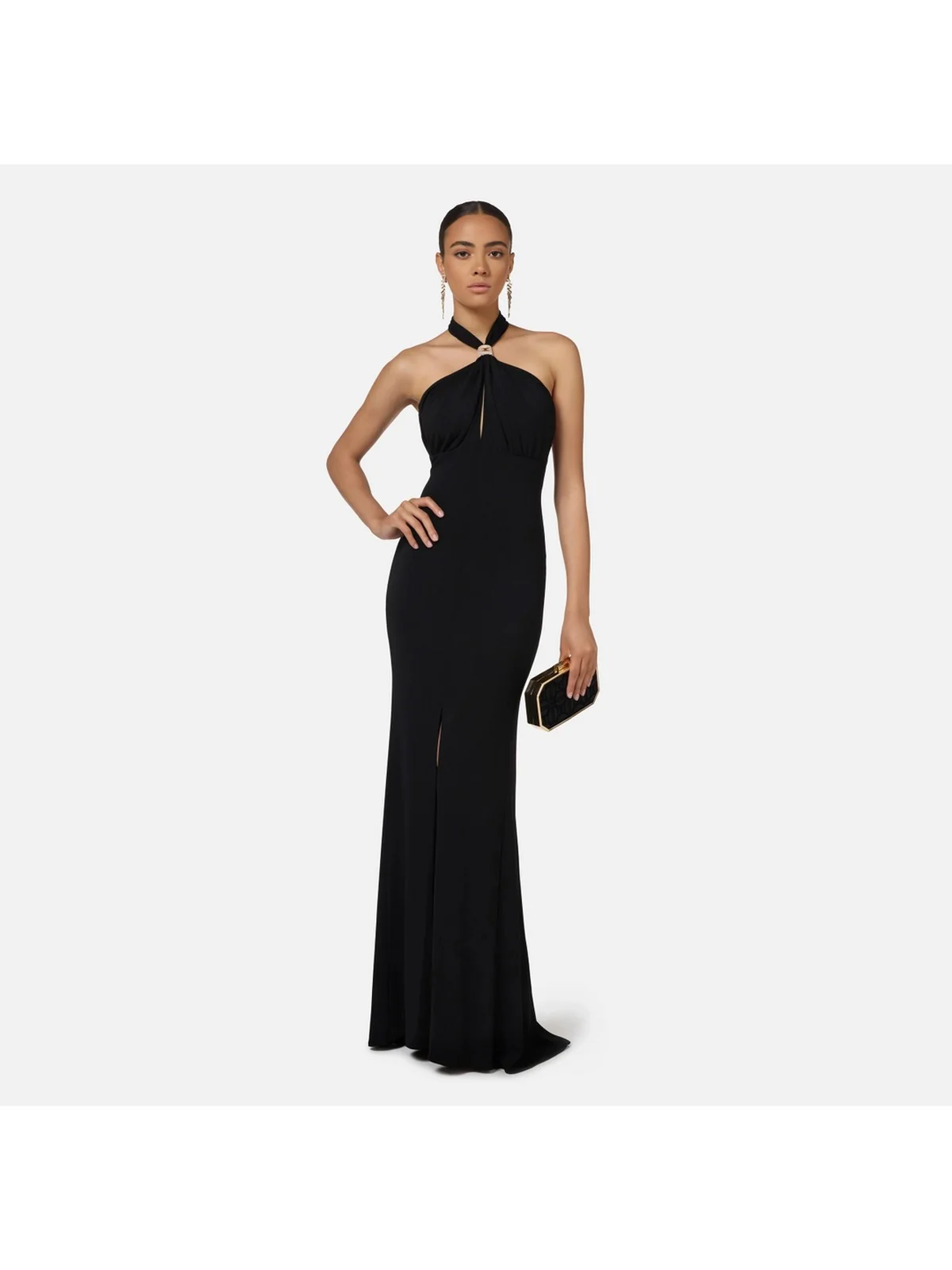 ELISABETTA FRANCHI Abito Donna  AB71747E2 110 Nero - Image 4