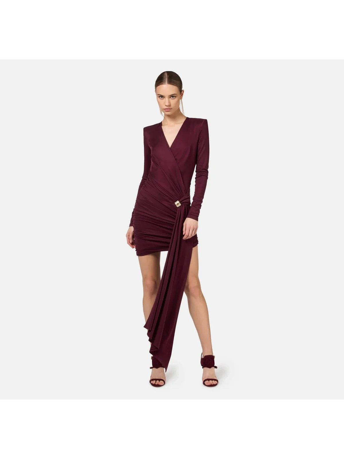 ELISABETTA FRANCHI Abito Donna  AB71947E2 CG3 Rosso - Image 2