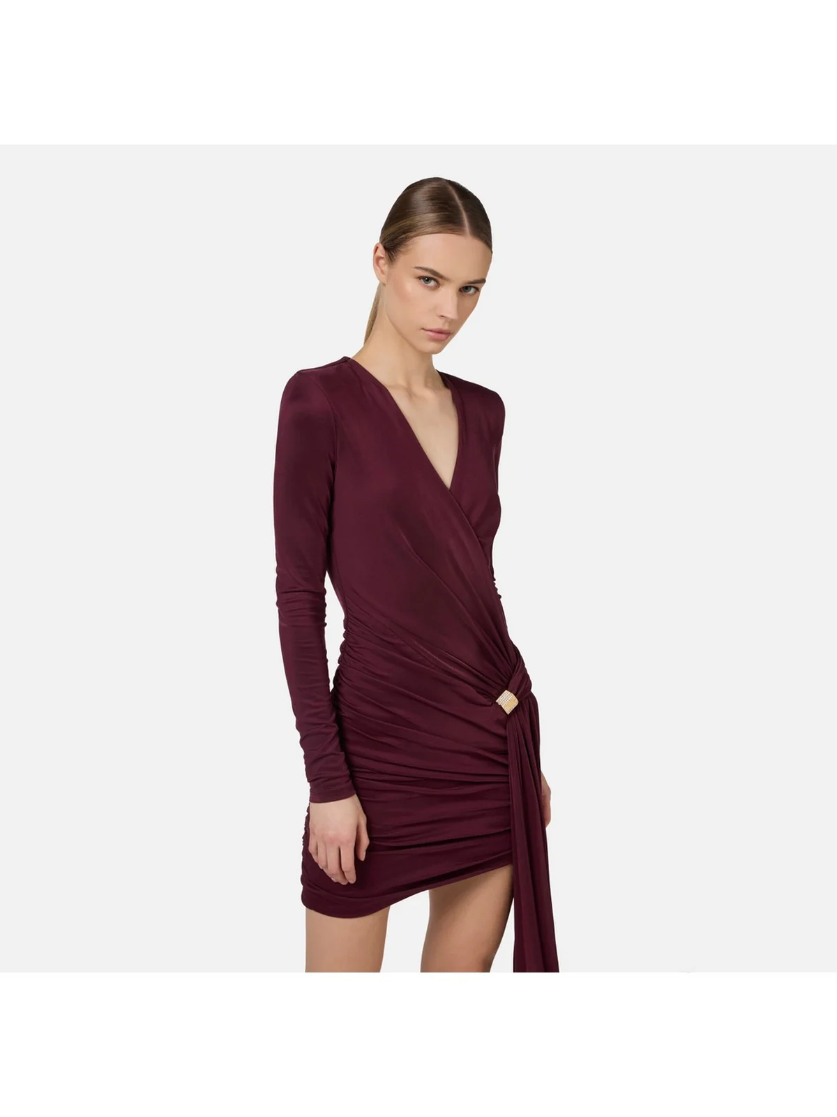 ELISABETTA FRANCHI Abito Donna  AB71947E2 CG3 Rosso - Image 3