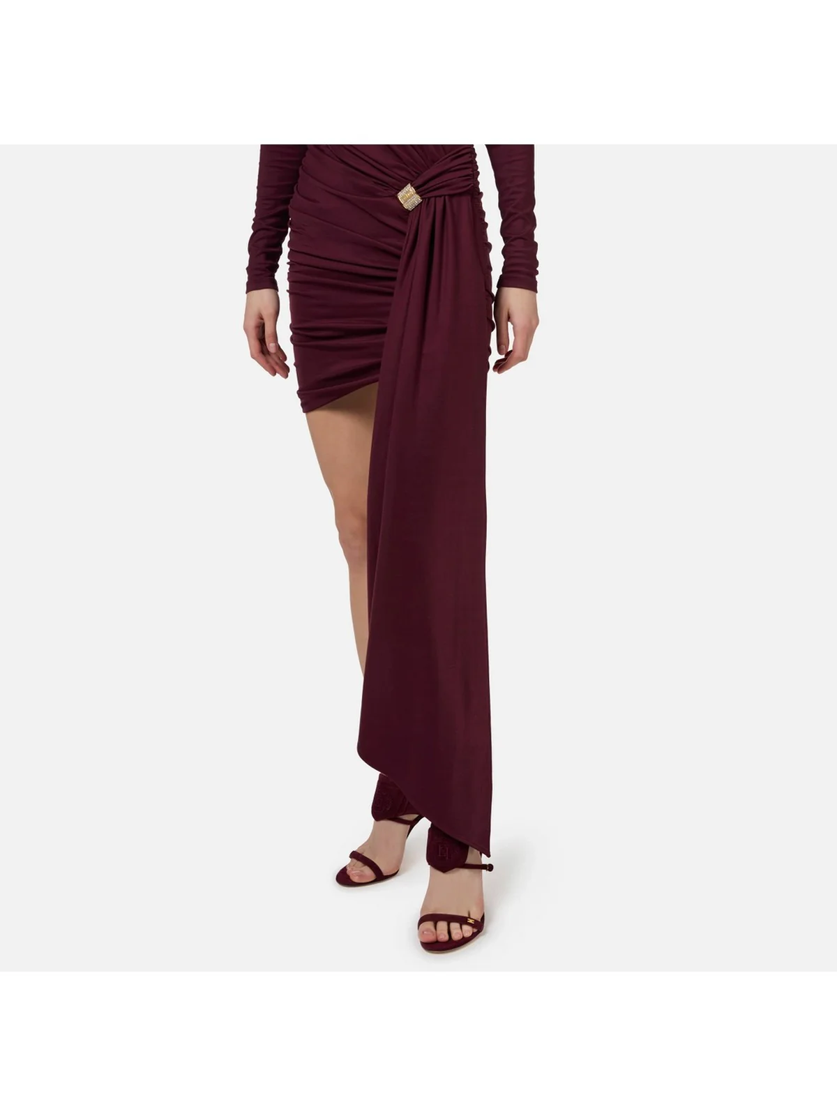 ELISABETTA FRANCHI Abito Donna  AB71947E2 CG3 Rosso - Image 4