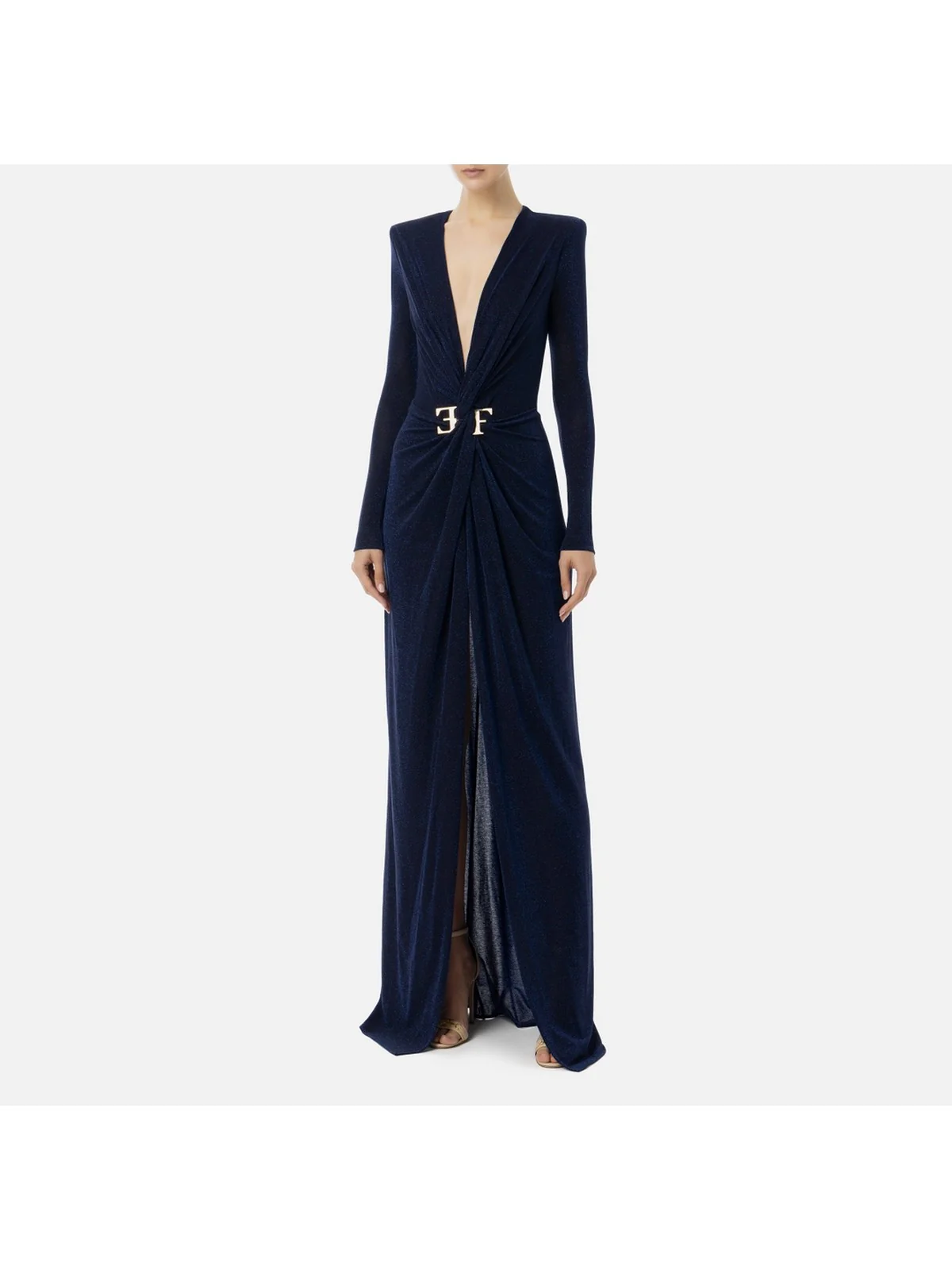 ELISABETTA FRANCHI Abito Donna  AB72447E2 B75 Blu - Image 2