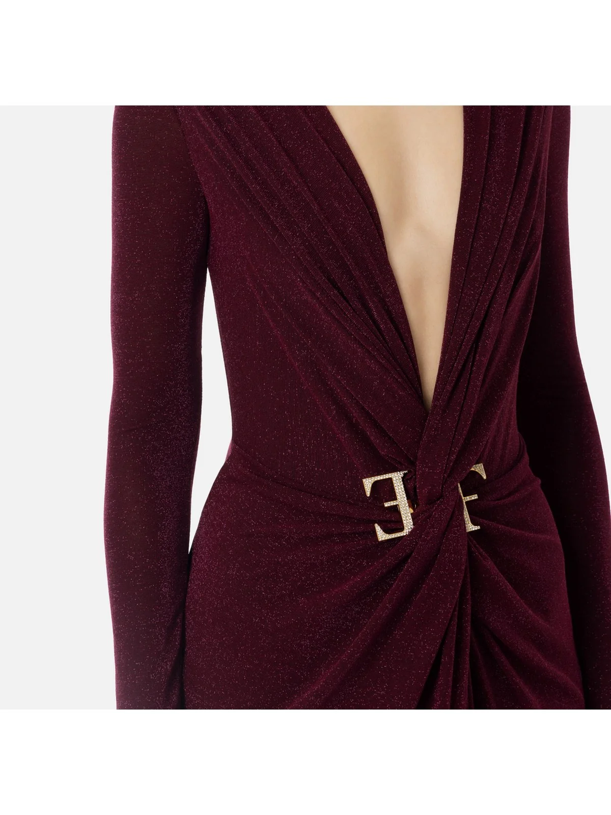 ELISABETTA FRANCHI Abito Donna  AB72447E2 CG3 Rosso - Image 2