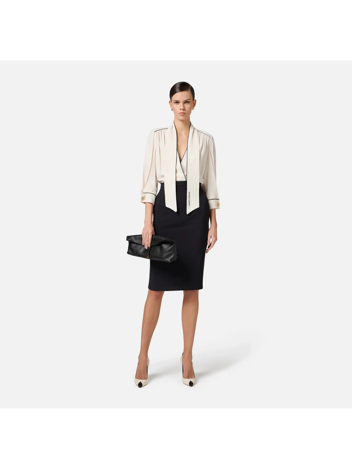 ELISABETTA FRANCHI Abito Donna AB77151E2-E84 Beige - Image 2