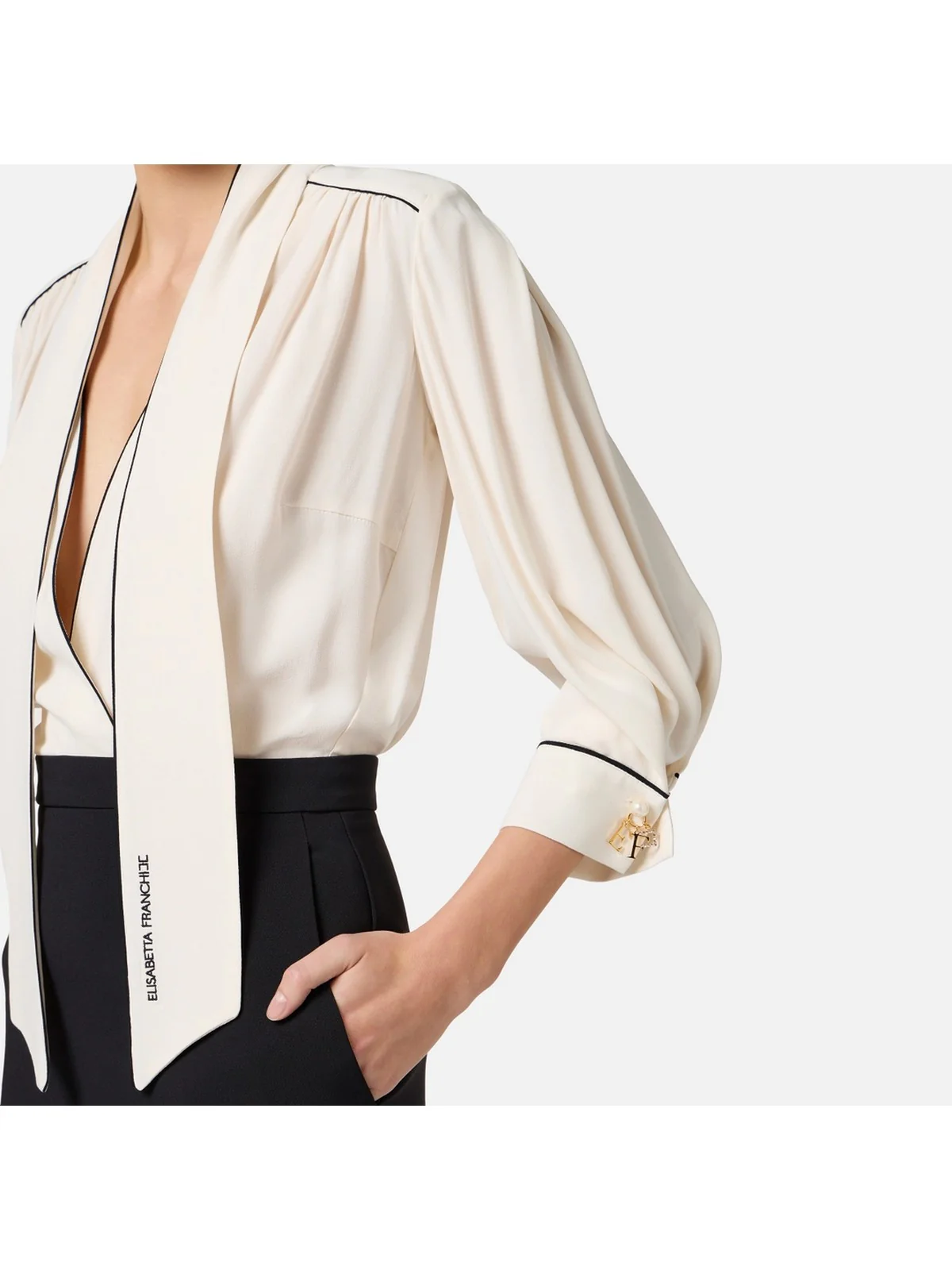 ELISABETTA FRANCHI Abito Donna AB77151E2-E84 Beige - Image 4