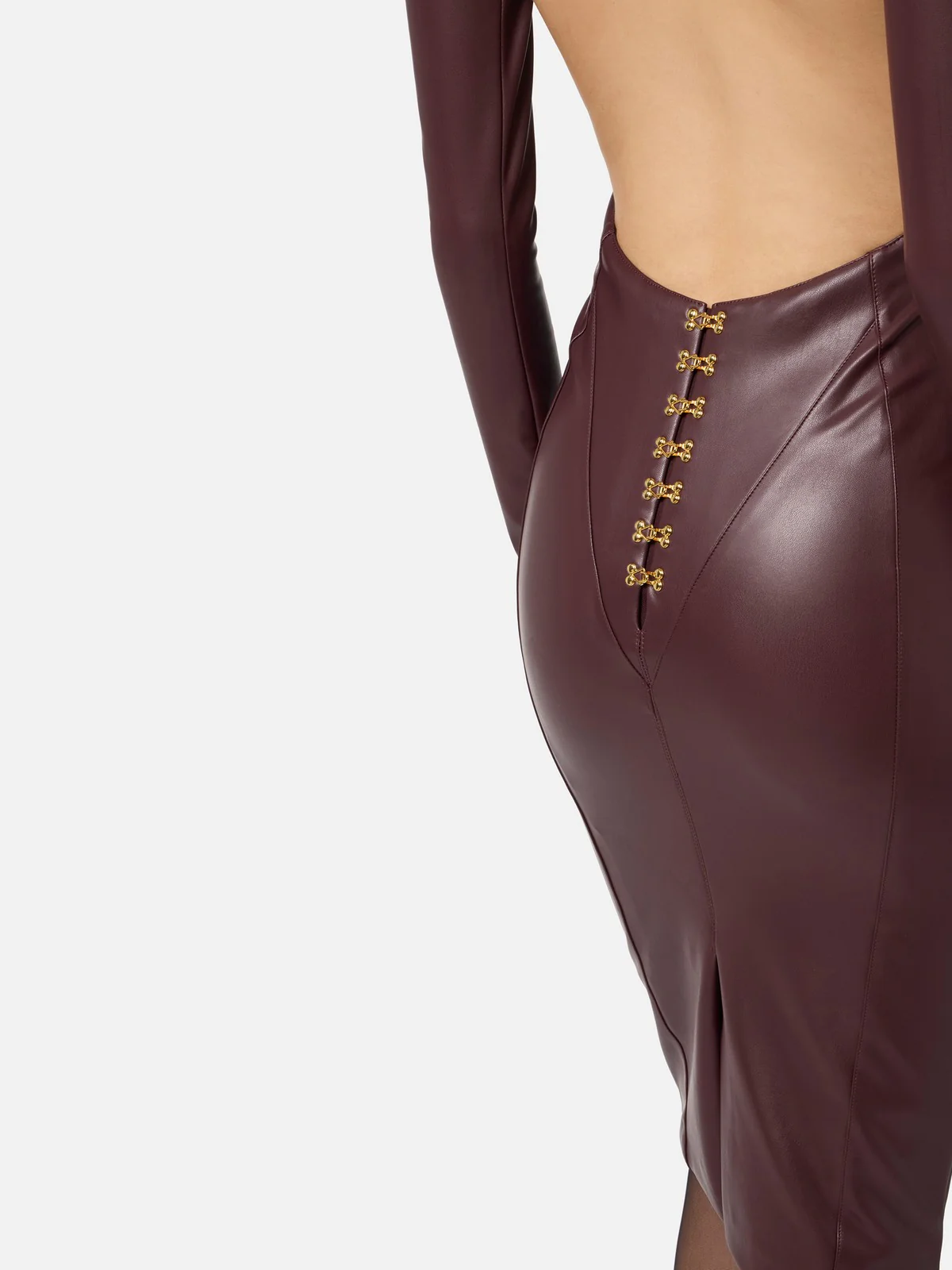 ELISABETTA FRANCHI Abito Donna  AB79557E2 EA4 MERLOT - Image 4
